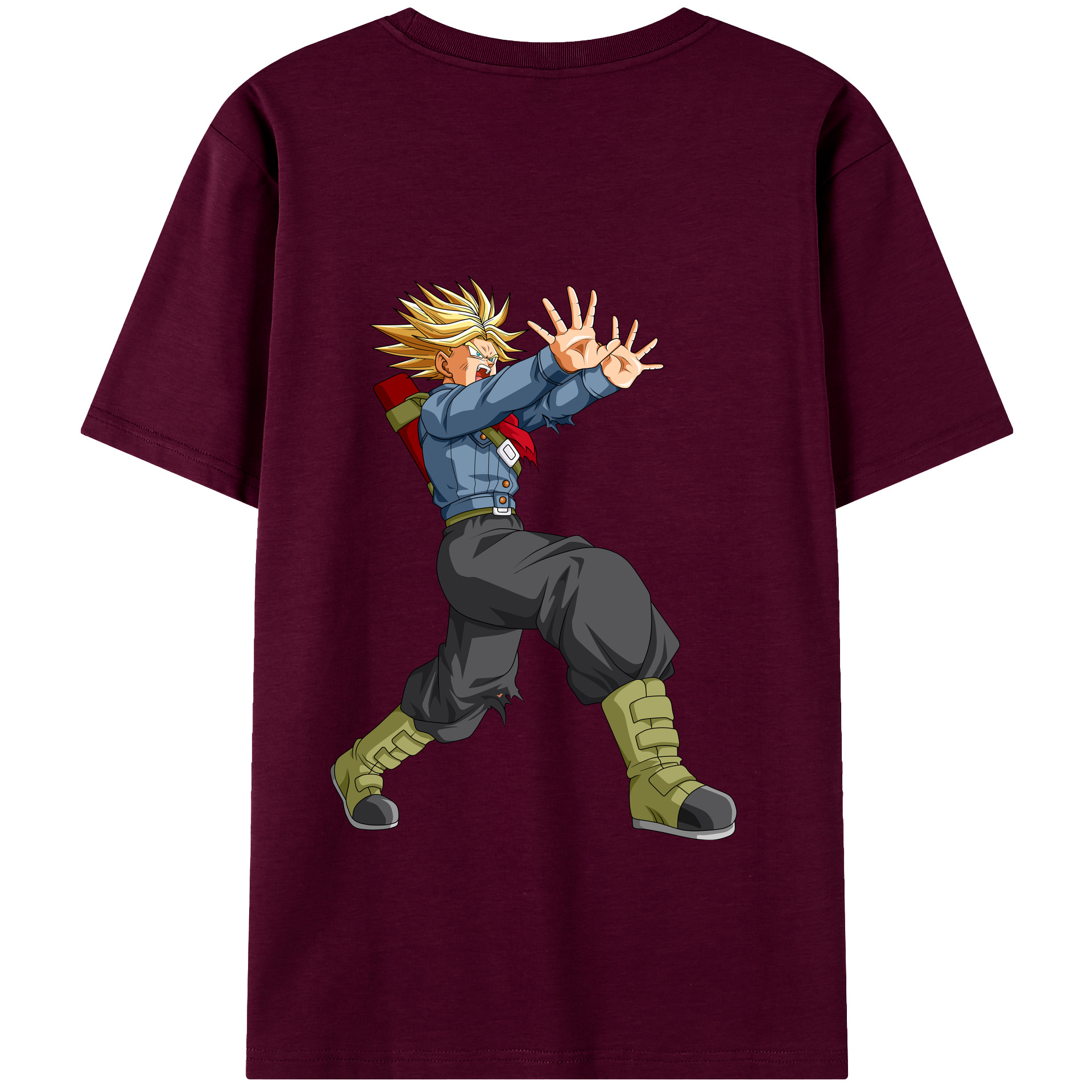 （画像用） ドラゴンボール トランクス（Torankusu）DRAGON BALL Trunks レディース半袖Tシャツ(バックプリント)
